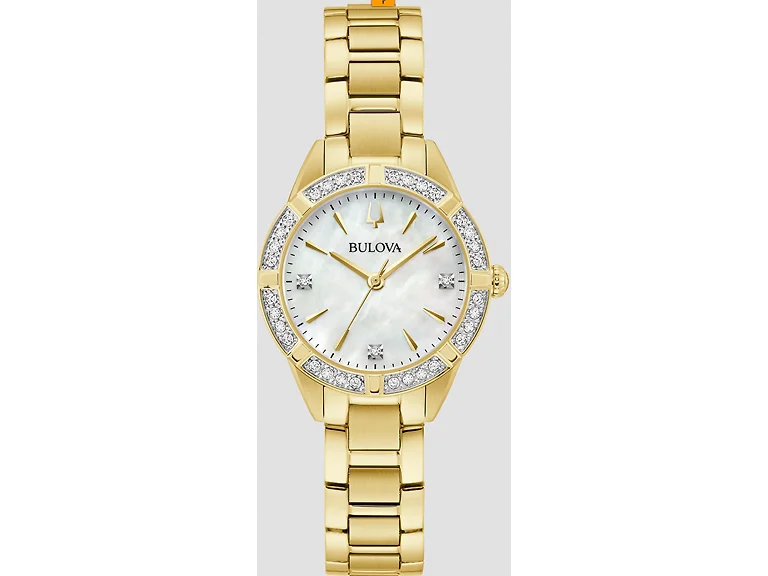 Bulova Sutton Diamond Women's Dial Gold Watch