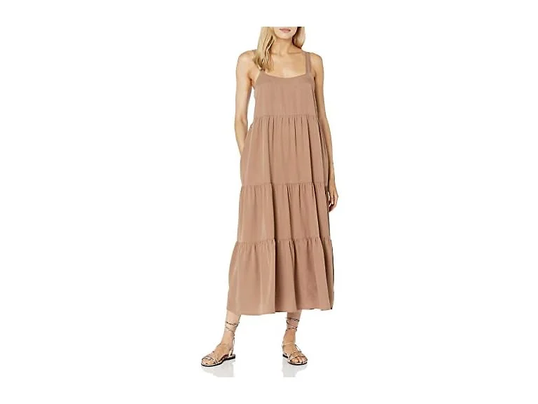The Drop Britt Tiered Maxi Tent Dress