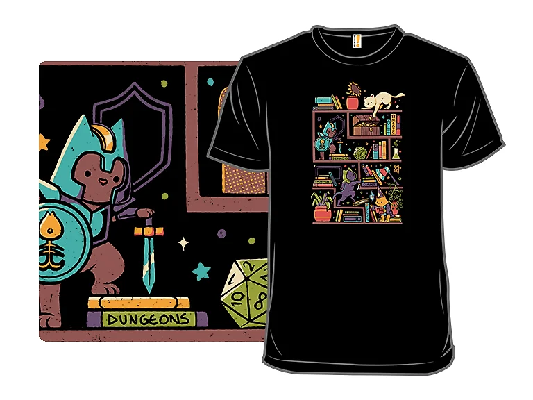 RPG Cats Bookshelf