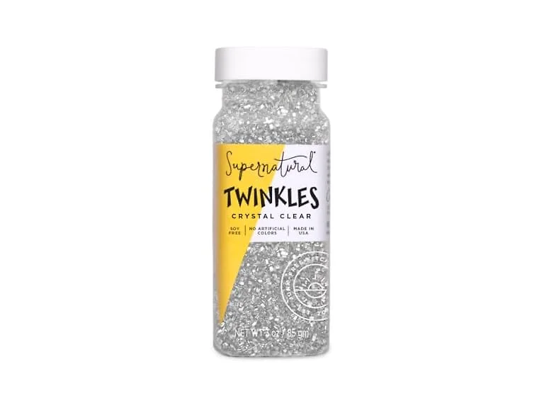 Supernatural Twinkles White Sanding Sugar 3 oz