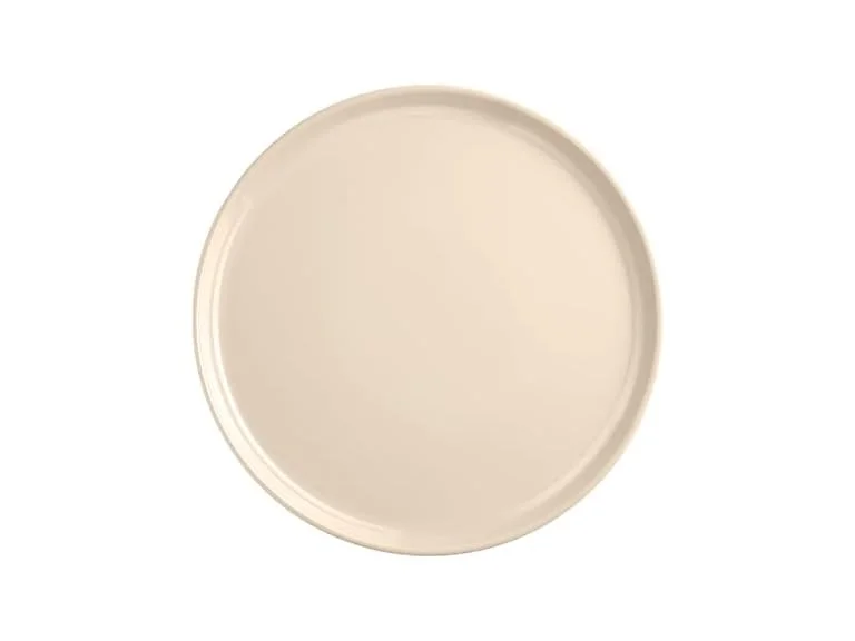 Emile Henry Ceramic Dinner Plate  11" Clay/Cream