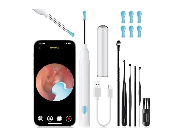MOOPHY Ear Wax Removal Tool with Camera 1296P HD