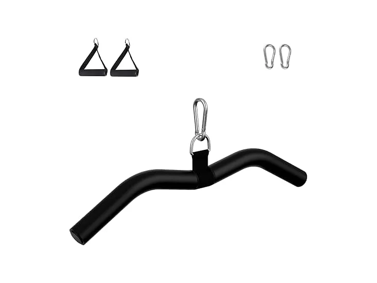 19" Lat Pulldown Bar with Non-Slip EVA Handles