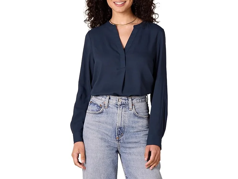 Amazon Essentials Women's Popover Blouse (Large)