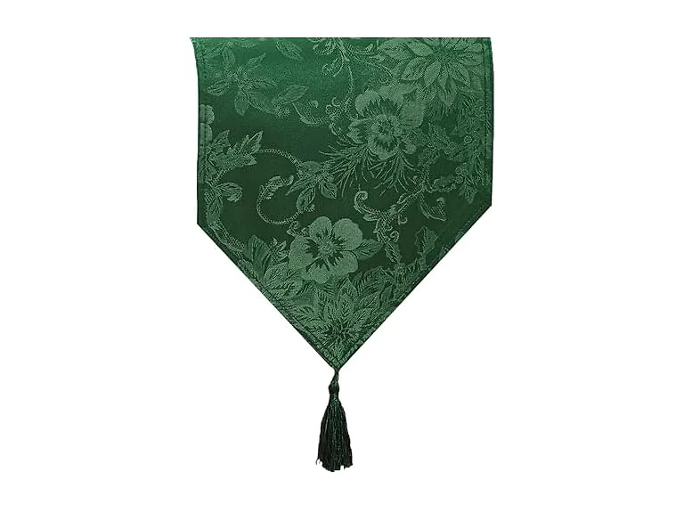 Threadmade Poinsettia Holiday Table Runner