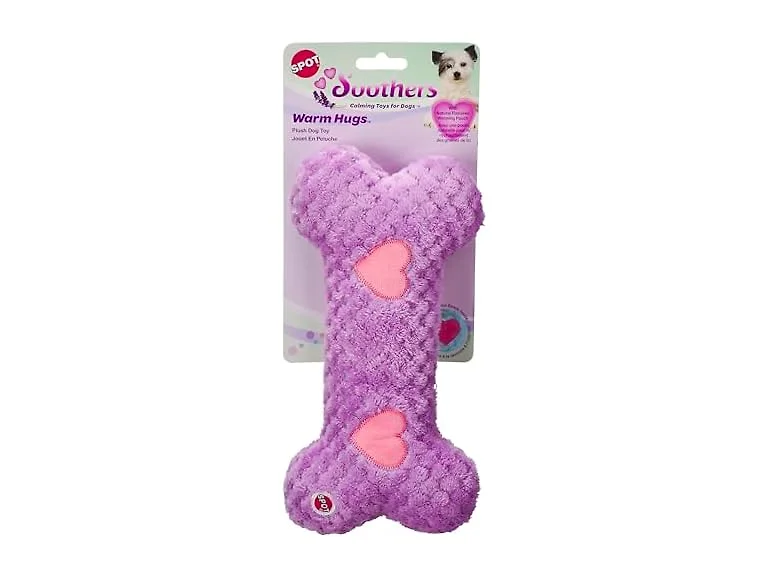SPOT Soothers Warm Hug Bone - Calming Plush Dog Toy