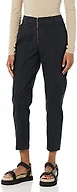 Amazon Essentials Women's Stretch Chino Utility Detail Pant, Black, 12