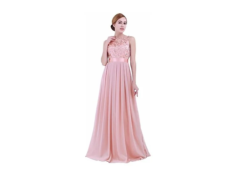 IEFiEL Women (4) Summer Wedding Dress Pearl Pink