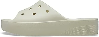 Crocs Classic Platform Women's Slide Bone Size 8