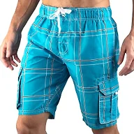 Kanu Surf mens Flex (Regular & Extended Sizes) Swim Trunks, Flex Aqua, 2X US