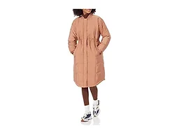 Amazon Essentials Men's Mid-Length Hooded Puffer Coat (Available in Big & Tall), Tan, X-Small