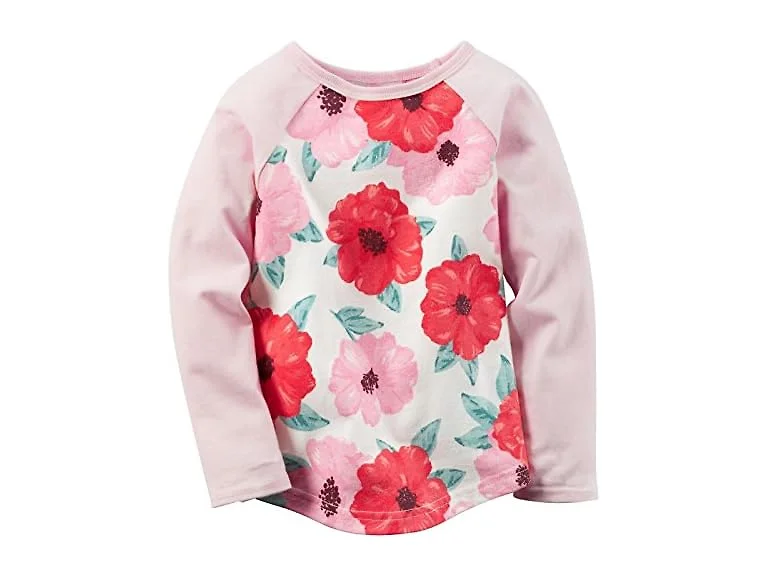 Carter's Girls Knit Fashion Top, Print,