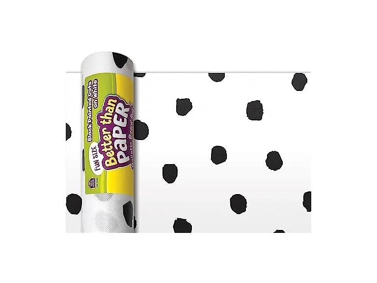 Teacher Created Resources Fun Size Black Painted Dots