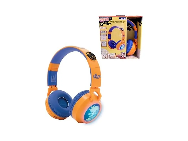 LEXiBOOK, Naruto, Foldable Light-Up Headphones