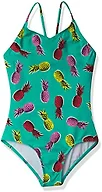 Kanu Surf Girls' Daisy Beach Sport 1-Piece Swimsuit, Aloha Green, 12