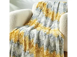 Luxury Home CELLIA-THROW Ultra Soft Plush Throw Blanket