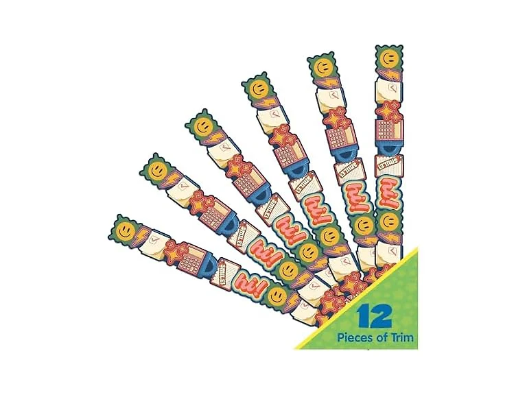 Eureka 846362 S'Cool Era School Icons Extra Wide Border