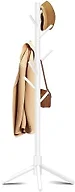 Azaeahom 8-Hook Freestanding Coat Rack 3 Adjustable Heights Sturdy White