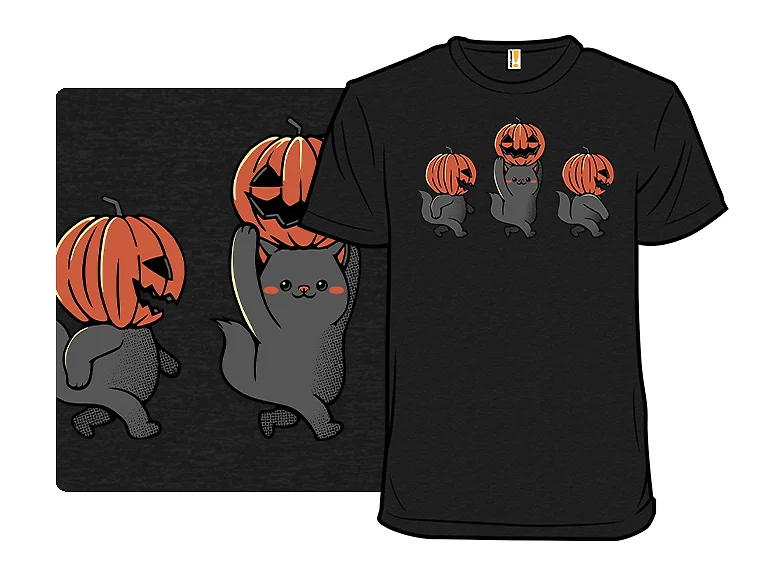 Halloween Pumpkin Cats