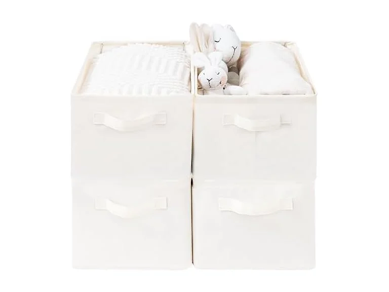 Storage Basket Bins with Metal Frame
