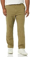 Amazon Essentials Men's Stretch Canvas Double Knee Utility Work Pant (Previously Goodthreads), Dark Olive, 28W x 29L
