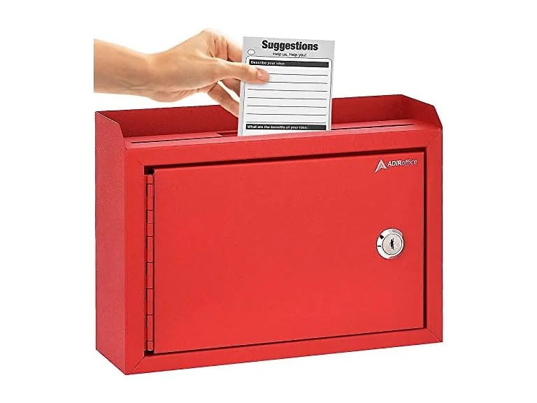 Adir Suggestion Box with Lock and Slot