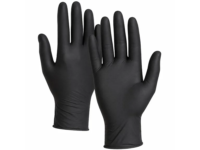 1000ct 4MIL Black Nitrile Gloves