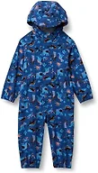 Amazon Essentials Unisex Kids' Waterproof Rain Suit, Blue Dinos, X-Small