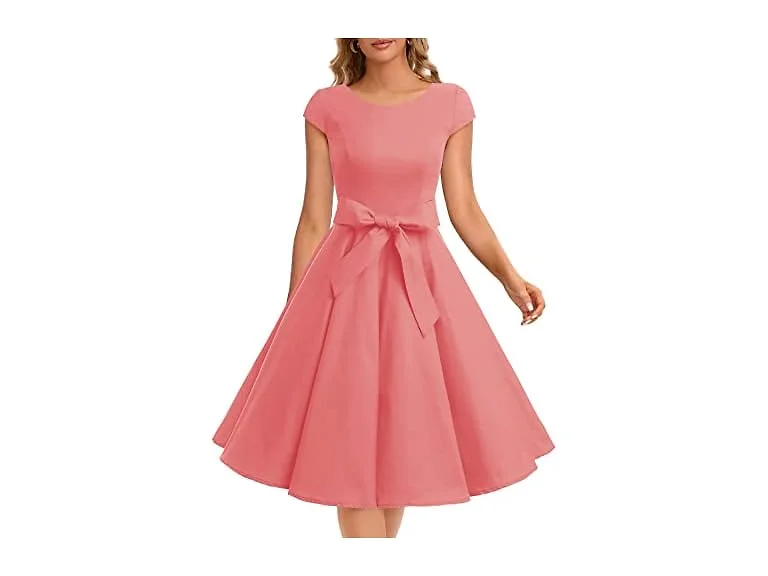 Dressystar Women (XXL) Solid Prom Dresses Sleeve