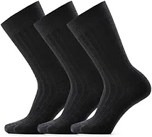 Smartwool Women's Everyday Slouchy Rib Tall Crew Socks, Merino Wool Casual Socks with Arch Support & Durable Toe Reinforcement - Charcoal - Small