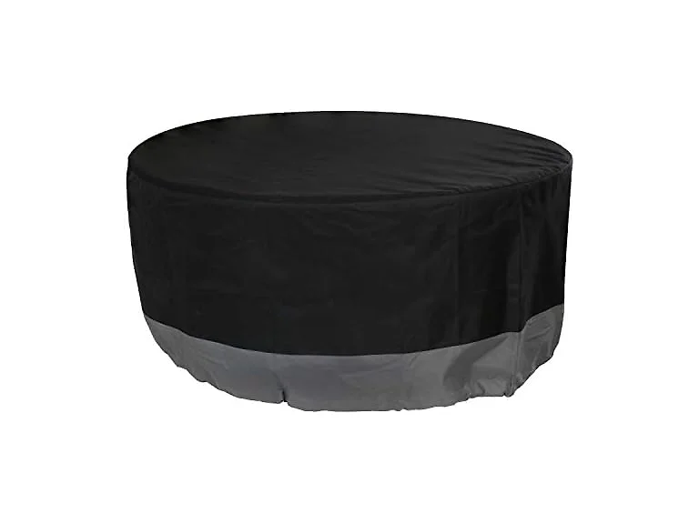 Sunnydaze Round Fire Pit Cover Gray/Black