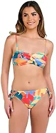 La Blanca Women's Bandeau Bikini Swimsuit Top, Multi//Fantasy Resort, 14