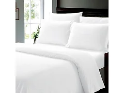 4-Piece Dobby Stripe Bed Sheet Set