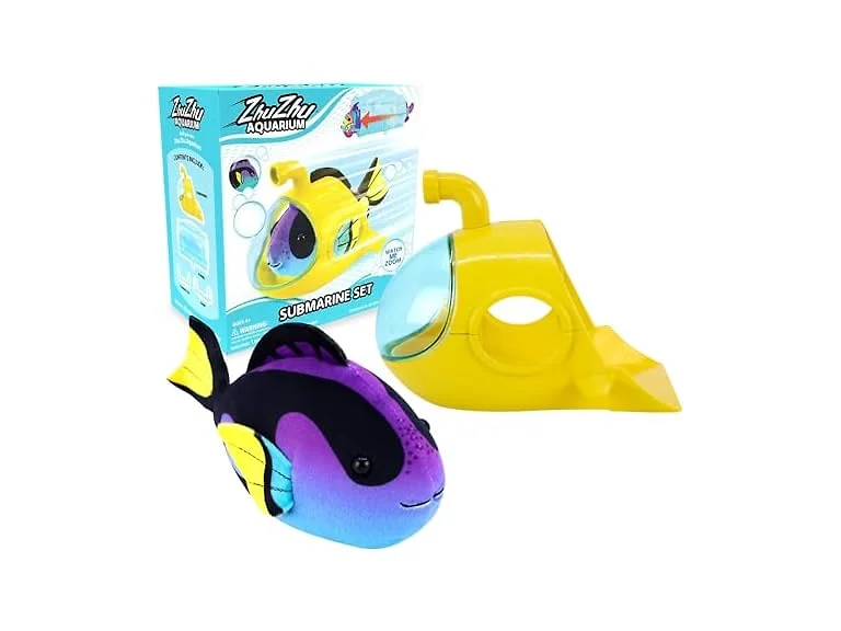 ZhuZhu Aquarium Submarine + Motorized Fish Toy (Blue Tang)