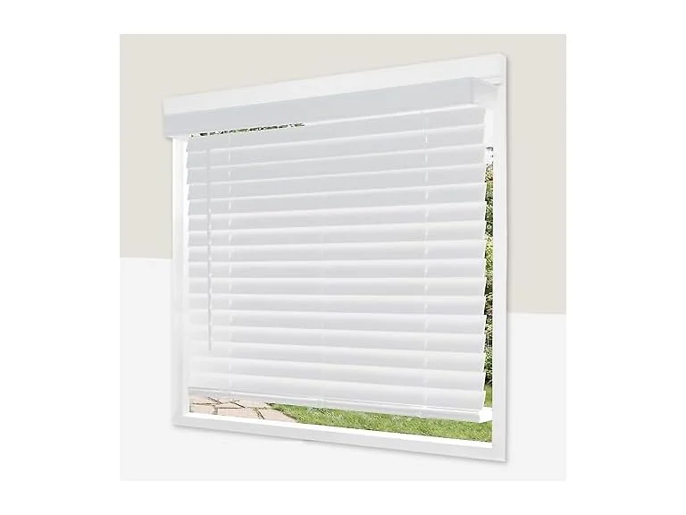 CHICOLOGY 2" Cordless Faux Wood Blinds 17" W x 60" H