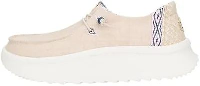 Hey Dude Womens Shoes, Wendy Peak Chambray Woven, Tan, 39