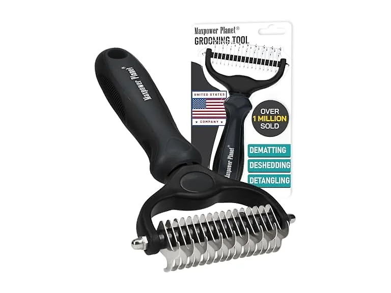 Double Sided Pet Grooming Brush 2-Pack