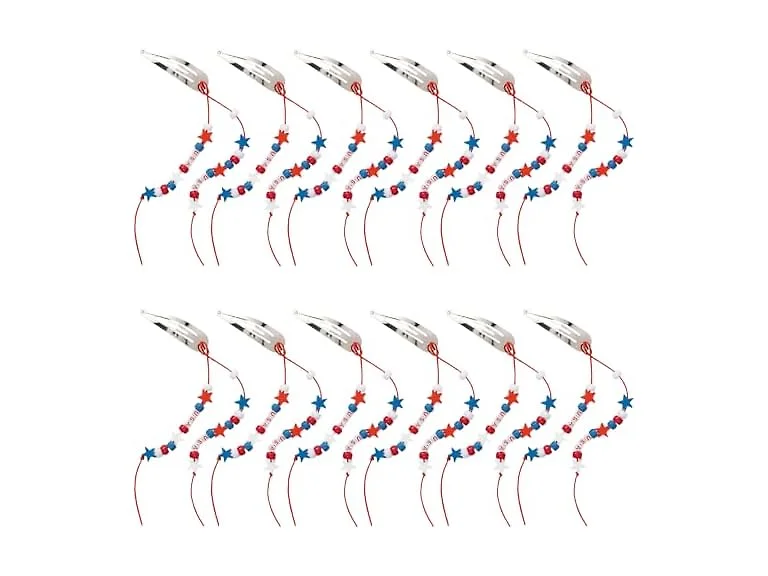 Fun Express Patriotic Hair Clip Kit 12Pk