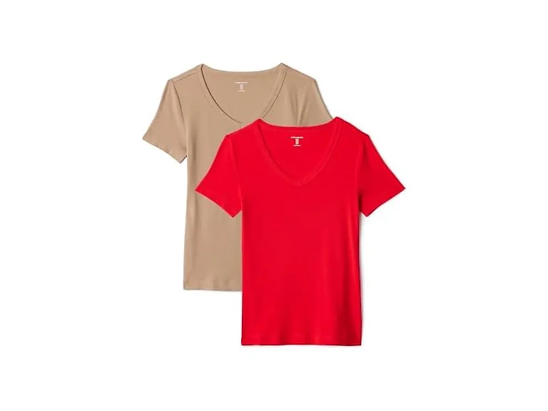 Amazon Essentials Women 2-Pack Slim-Fit T-Shirt
