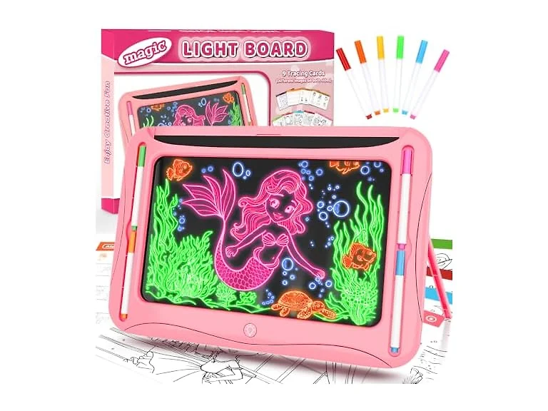 MERGUEZ Magic LED Drawing Board for Kids