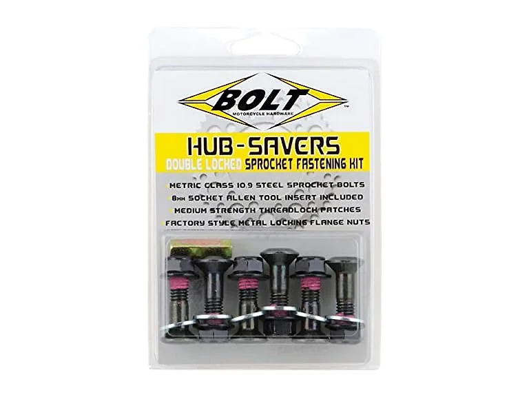 Motorcycle Hub-Savers Sprocket Fasteners