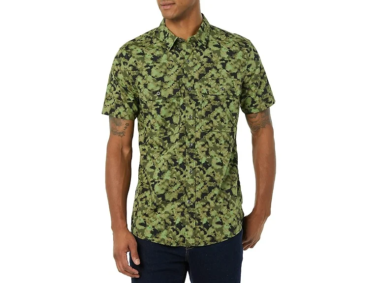 Amazon Essentials Men's Utility Shirt Green