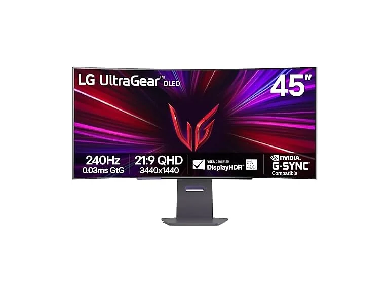 LG 45GS95QE Ultragear OLED Curved Gaming Monitor (Open Box)