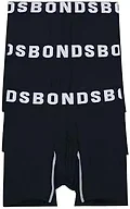 Bonds Men's Underwear Anti-Chafing Boxer Briefs Pack, Chafe Off Men's Boxer Briefs, Viscose/Bamboo Underwear, 3-Pack Black/Black/Black