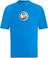 Kanu Surf Boys' Boys' Paradise Upf 50 Sun Protective Rashguard Swim Shirt, Wade Royal, 14-16