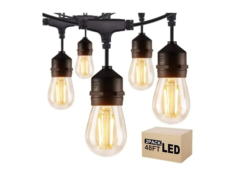 Brightown 2-Pk 48FT S14 String Lights