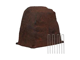 Sunnydaze 11” H Small Faux Landscape Rock Cover, Brown