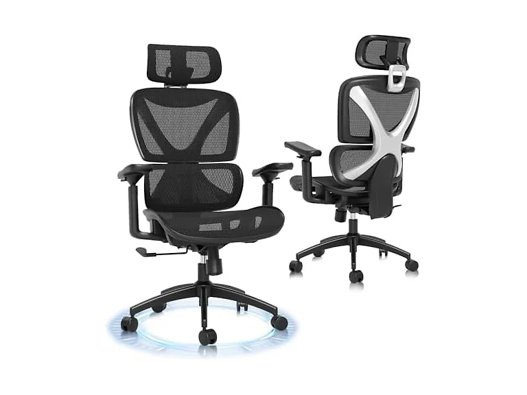 Ergonomic Office Chair, Big and Tall, Black