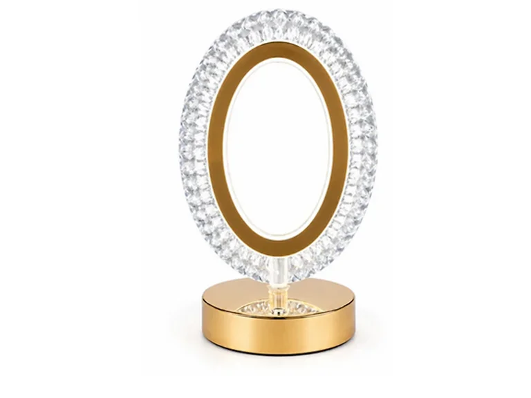 Rechargeable LED Acrylic Crystal Oval Touch Light