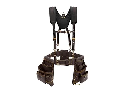 OX Framing Leather Tool Belt + Suspenders  Size L